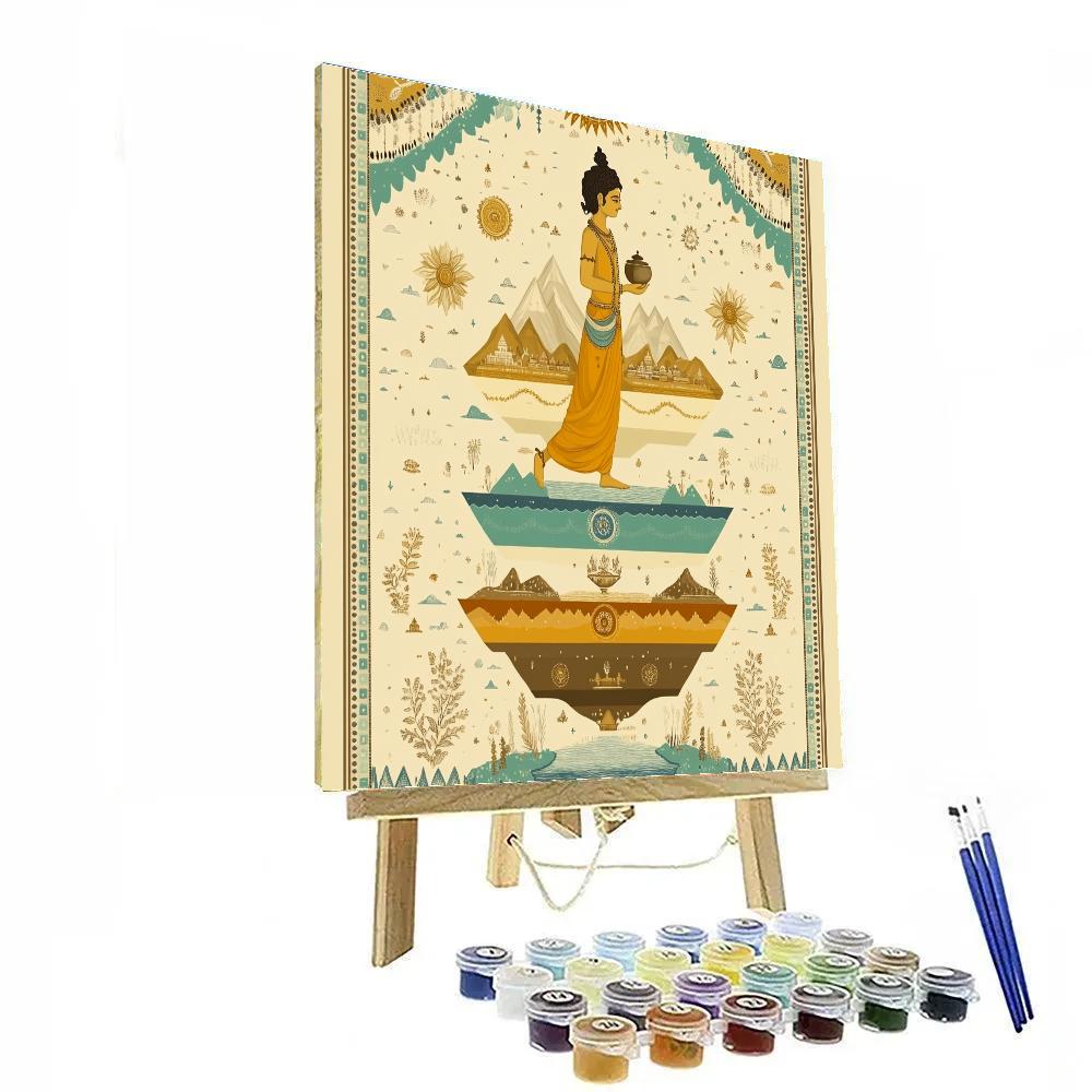 Vamana Measuring The Three Worlds Path Paint by numbers kits