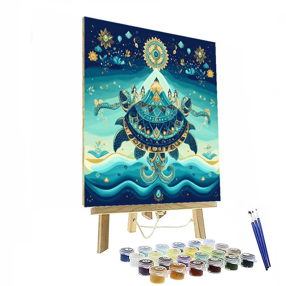 Kurma Bearing The Mandara Spiral DIY paint by numbers