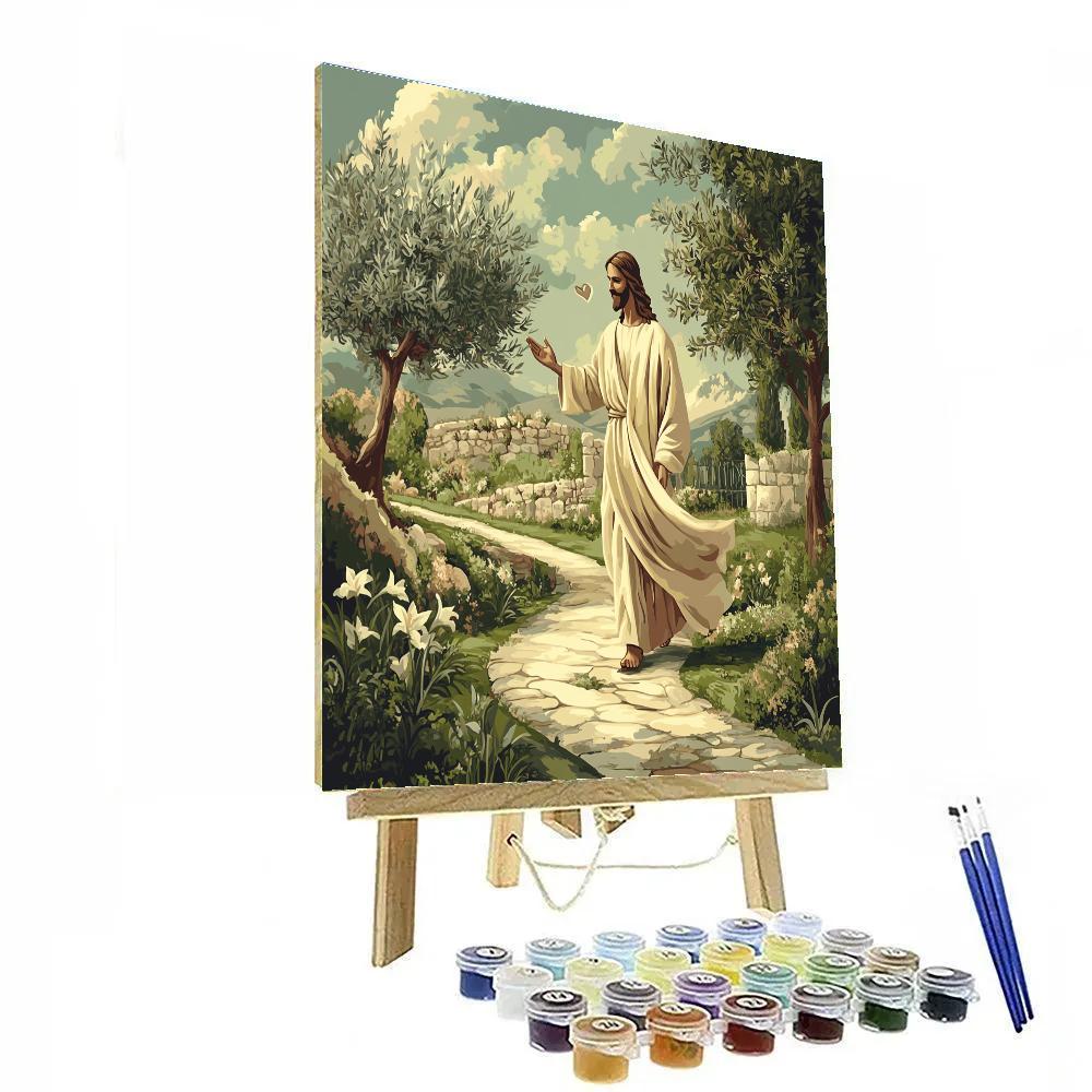 Garden Path Toward Jesus Peace Paint by numbers kits