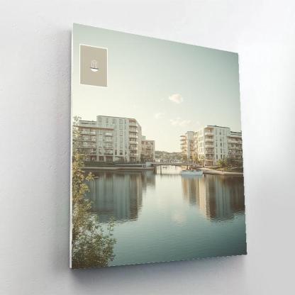 Modern Waterfront Of Hammarby Sjostad Stockholm Sweden paint by numbers