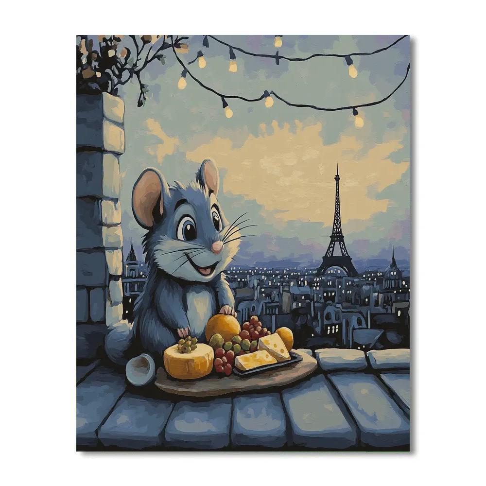 Remy Paris Rooftop Cheese Picnic paint by color