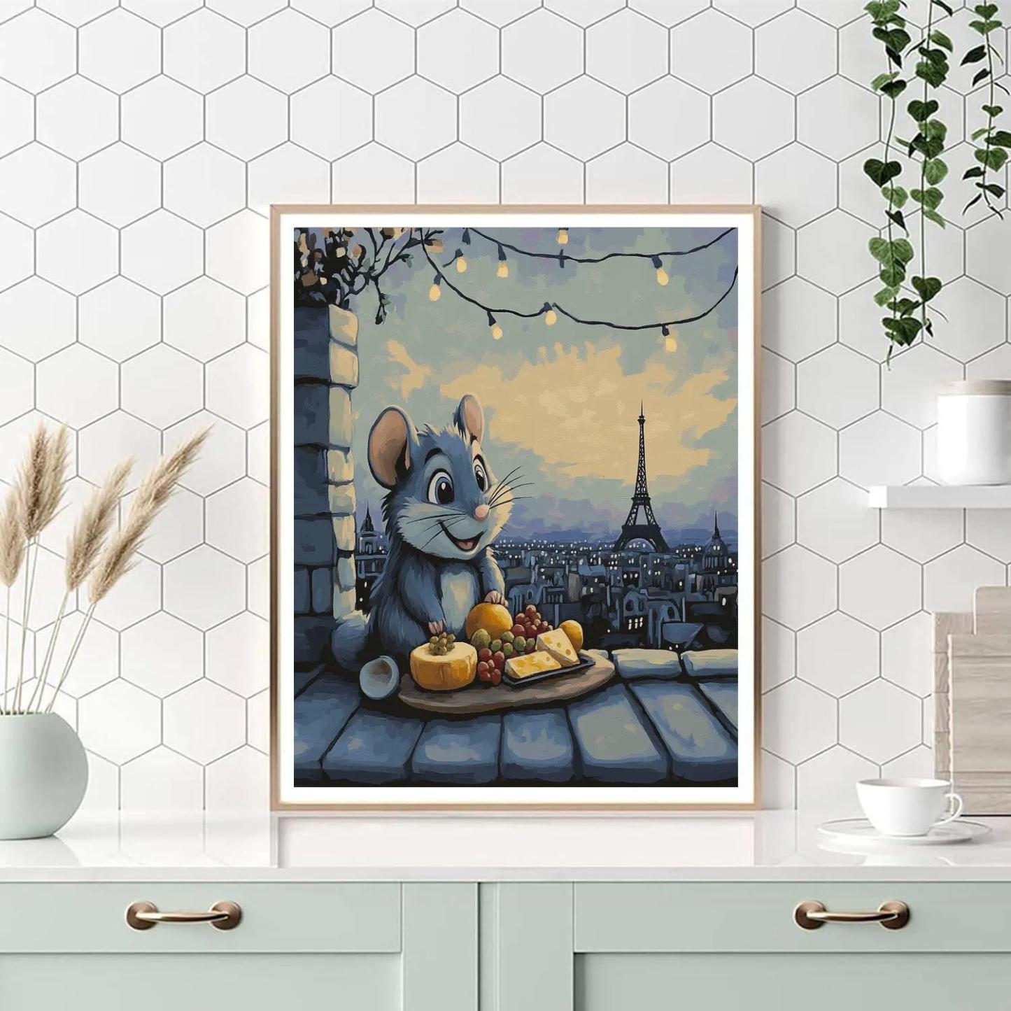 Remy Paris Rooftop Cheese Picnic paint by color