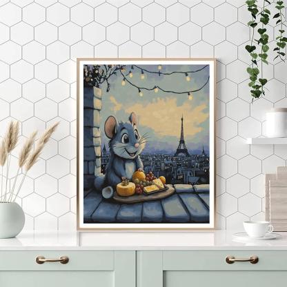 Remy Paris Rooftop Cheese Picnic paint by color