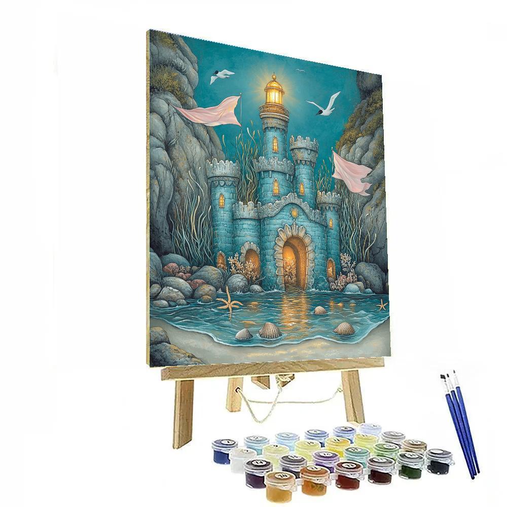 Tideglass Castle On The Reef paint by number