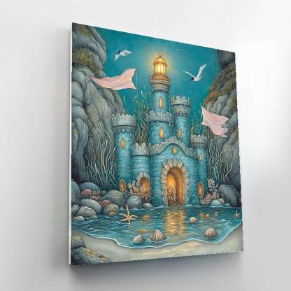 Tideglass Castle On The Reef paint by number