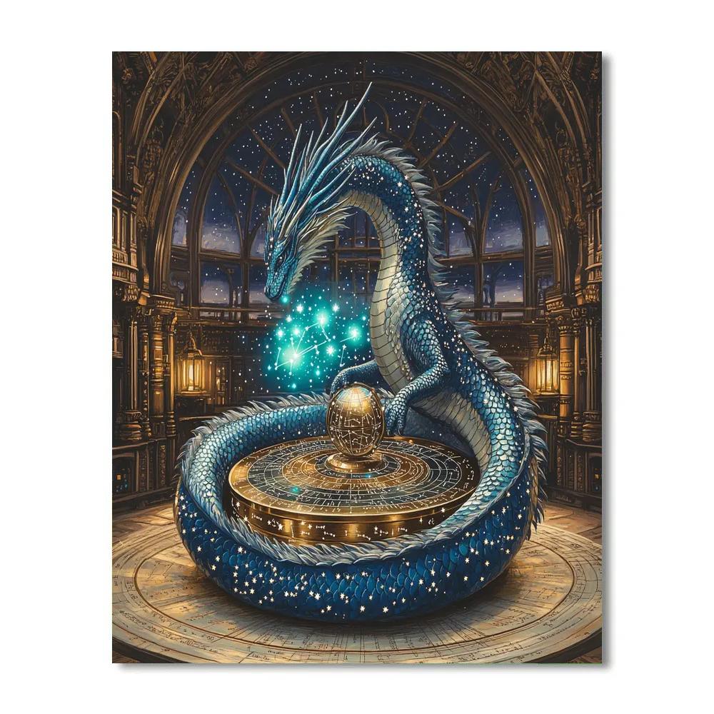 Celestial Orrery Dragon DIY paint by numbers