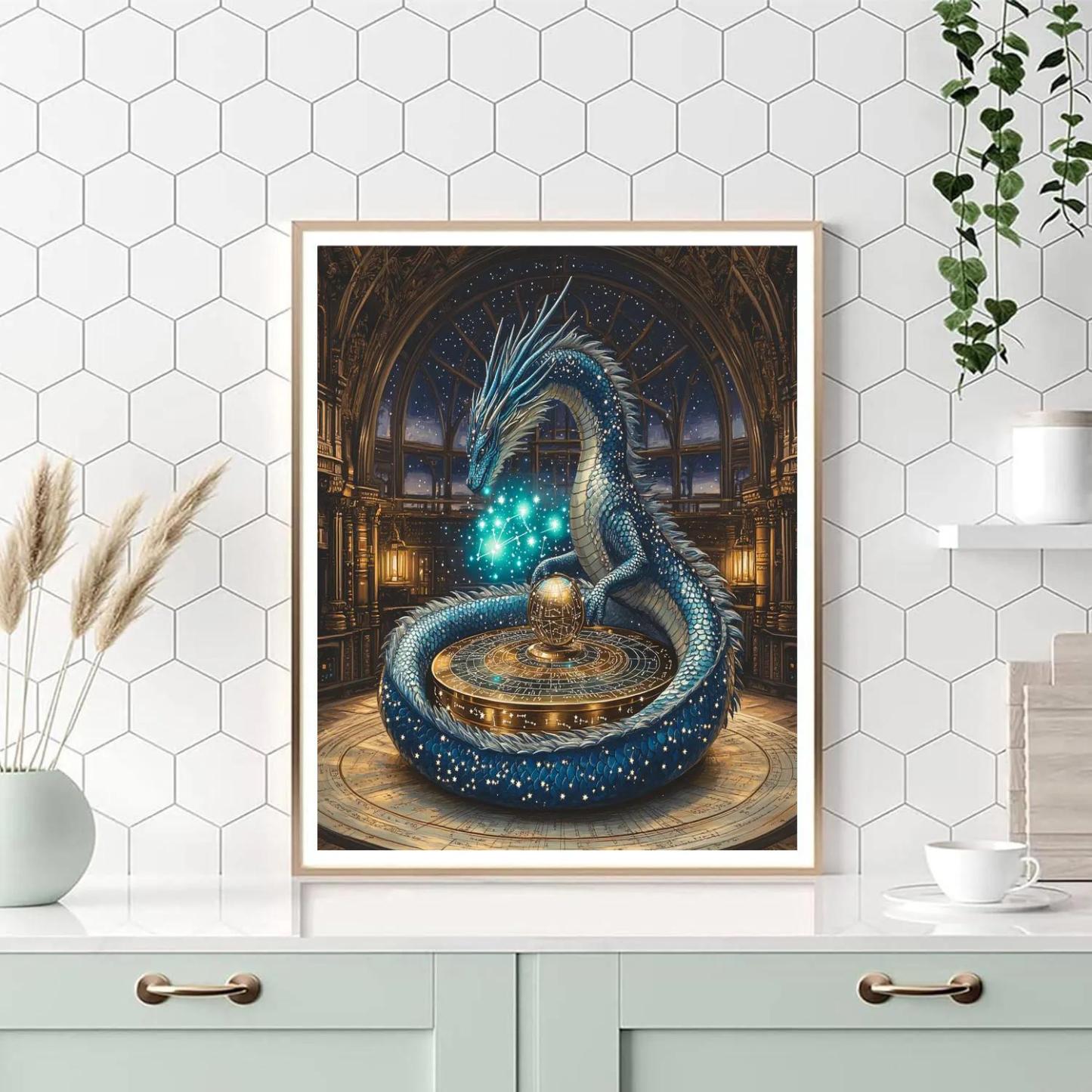 Celestial Orrery Dragon DIY paint by numbers