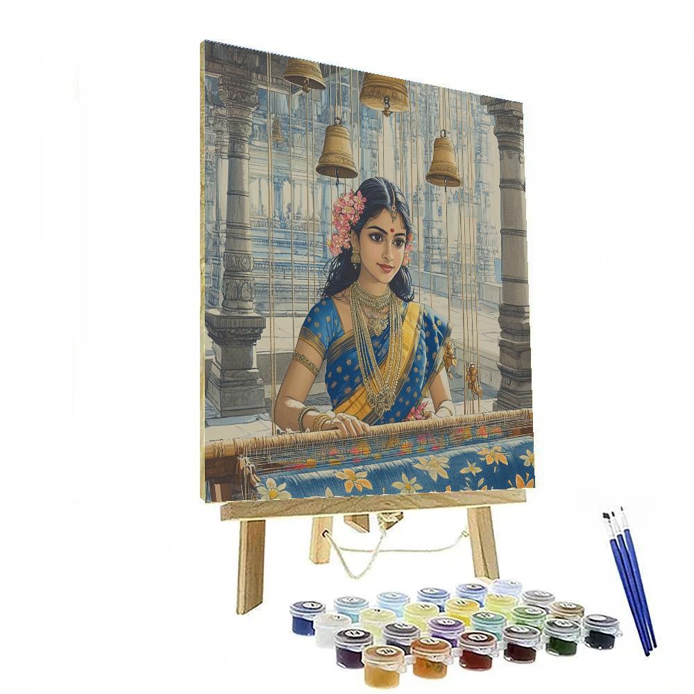 Temple Loom Parvati Weaving The Cosmic Pattern Paint by numbers kits