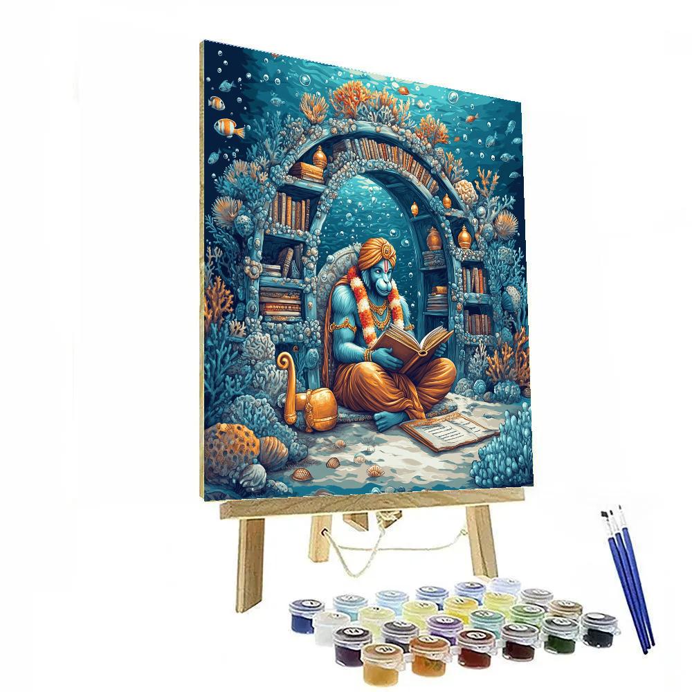 Hanuman In The Coral Archive Painting by numbers kit