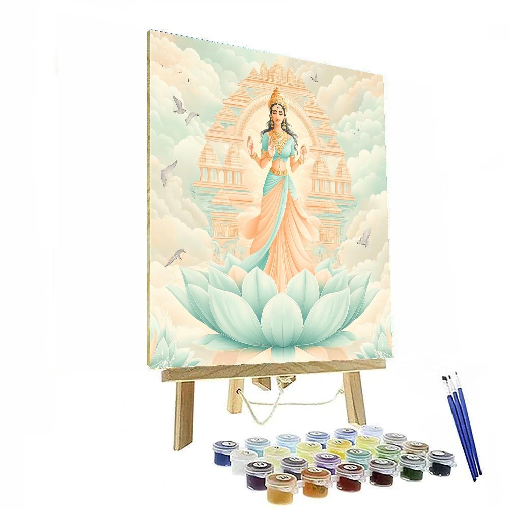 Parvati In The Lotus Sky Pavilion painting number kit