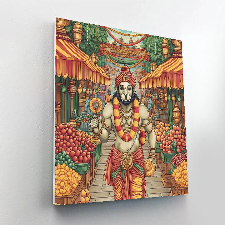Marketplace Walk With Hanuman Protections Painting by numbers kit