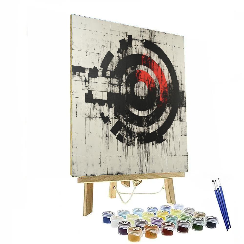 Banksy Inspired Algorithmic Silence paint by color