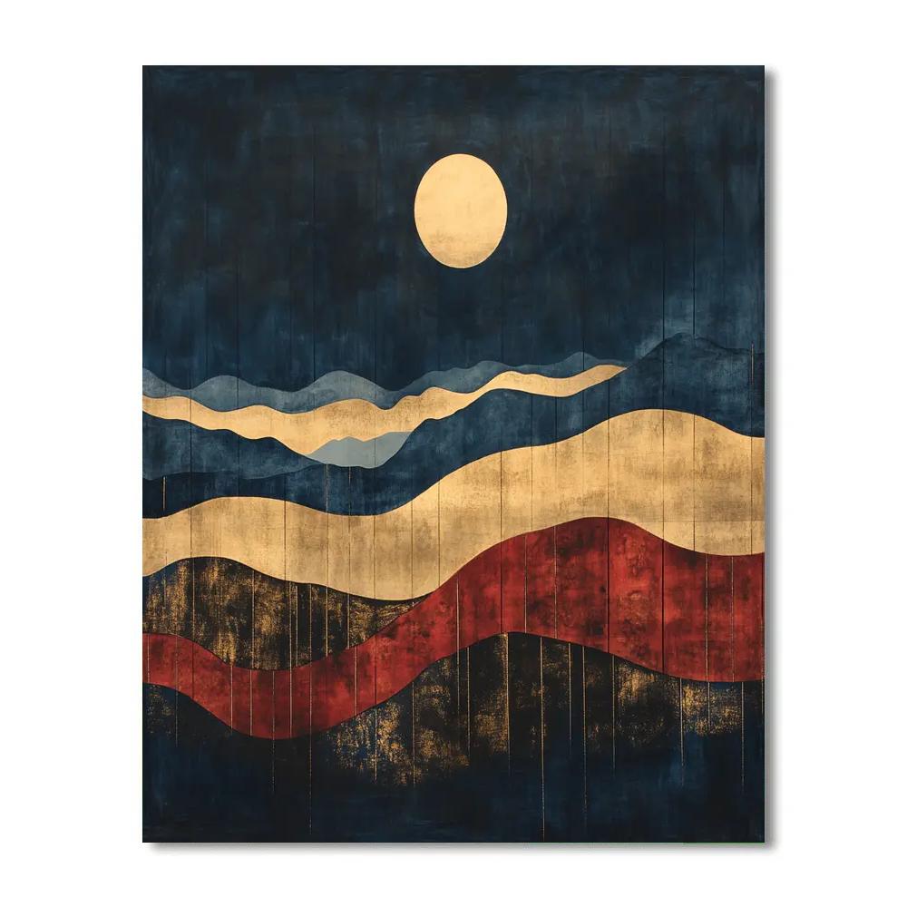 Paul Klee Inspired Synesthetic Eclipse Canticle Paint by numbers kits