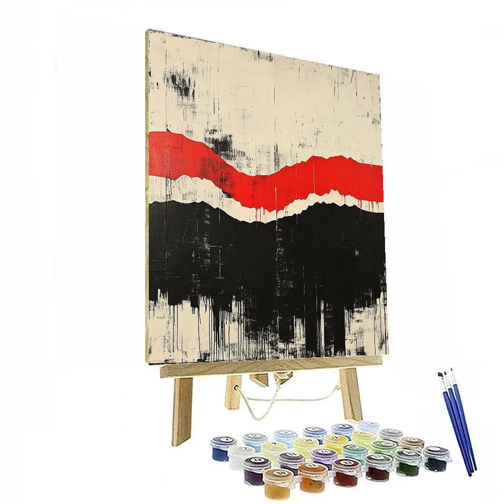Banksy Inspired Climate Feedback Loop painting number kit