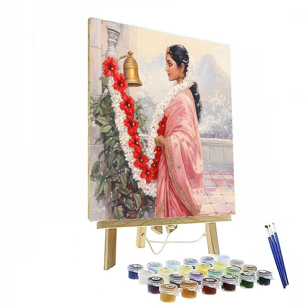 Parvati Garlands In The Winter Courtyard DIY paint by numbers