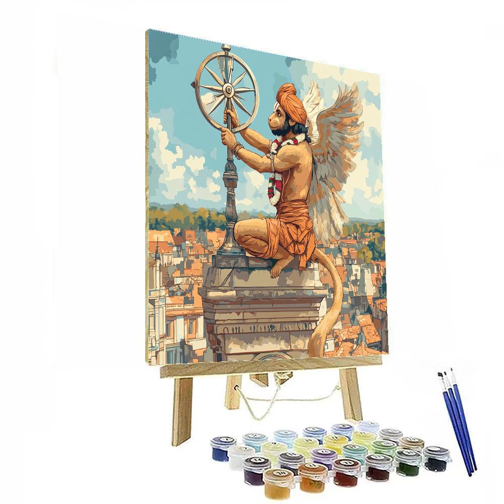Hanuman Clocktower Wind Passage Paint by numbers kits