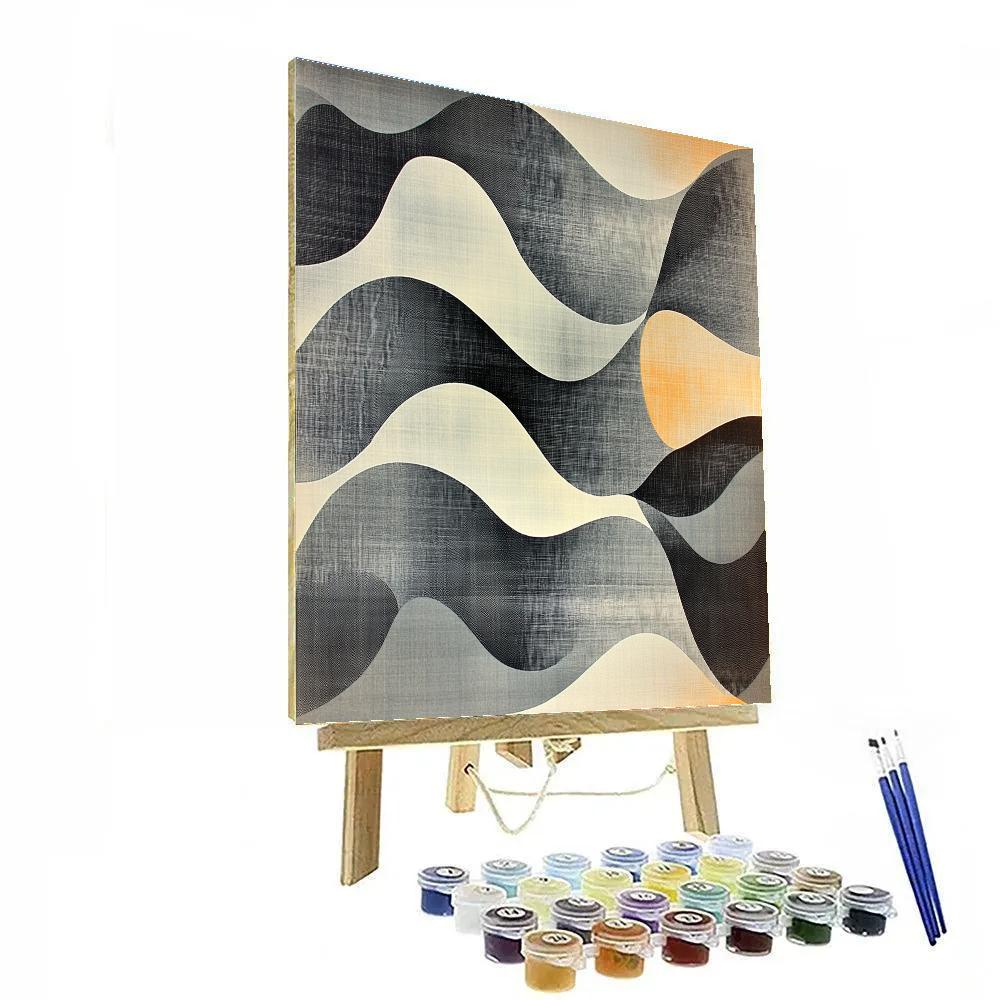 M.C. Escher Inspired Tessellated Gravity Wave Lattice DIY paint by numbers