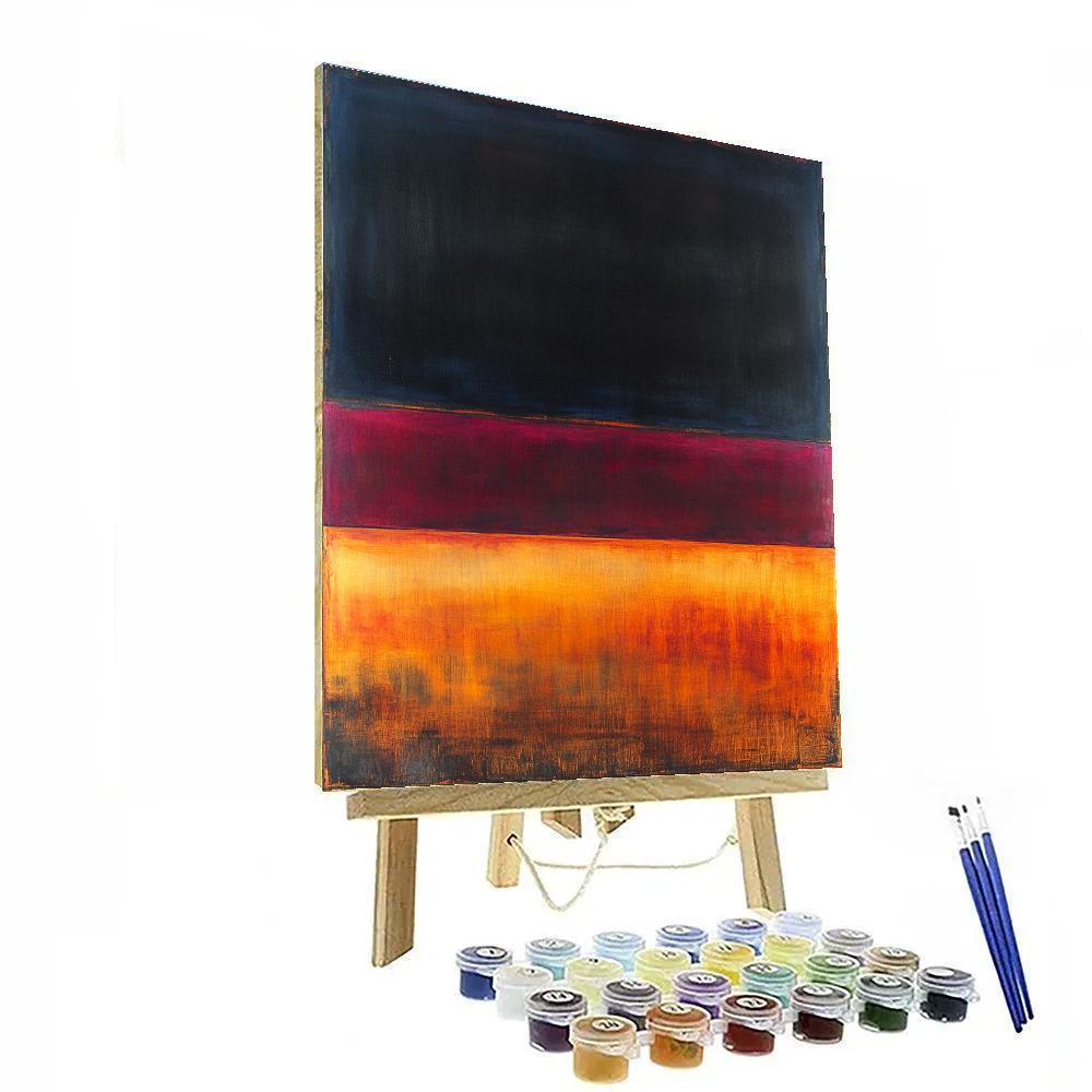 Mark Rothko Inspired Liminal Eclipse Drift painting number kit