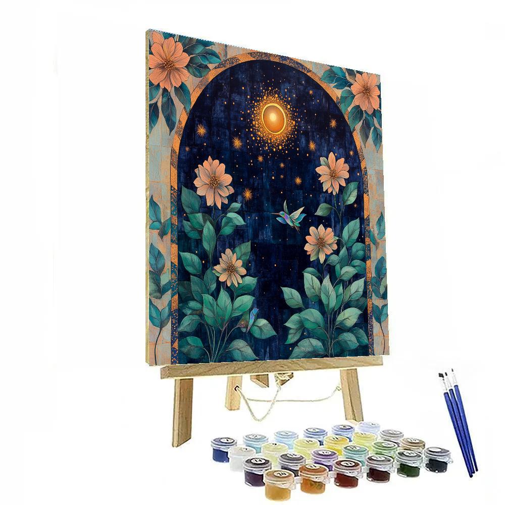 Frida Kahlo Inspired Eclipse Pollination Dreamscape paint by numbers