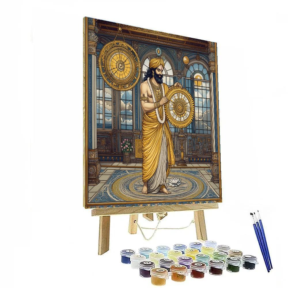 Brahma Clockwork Cosmos Pavilion Number painting