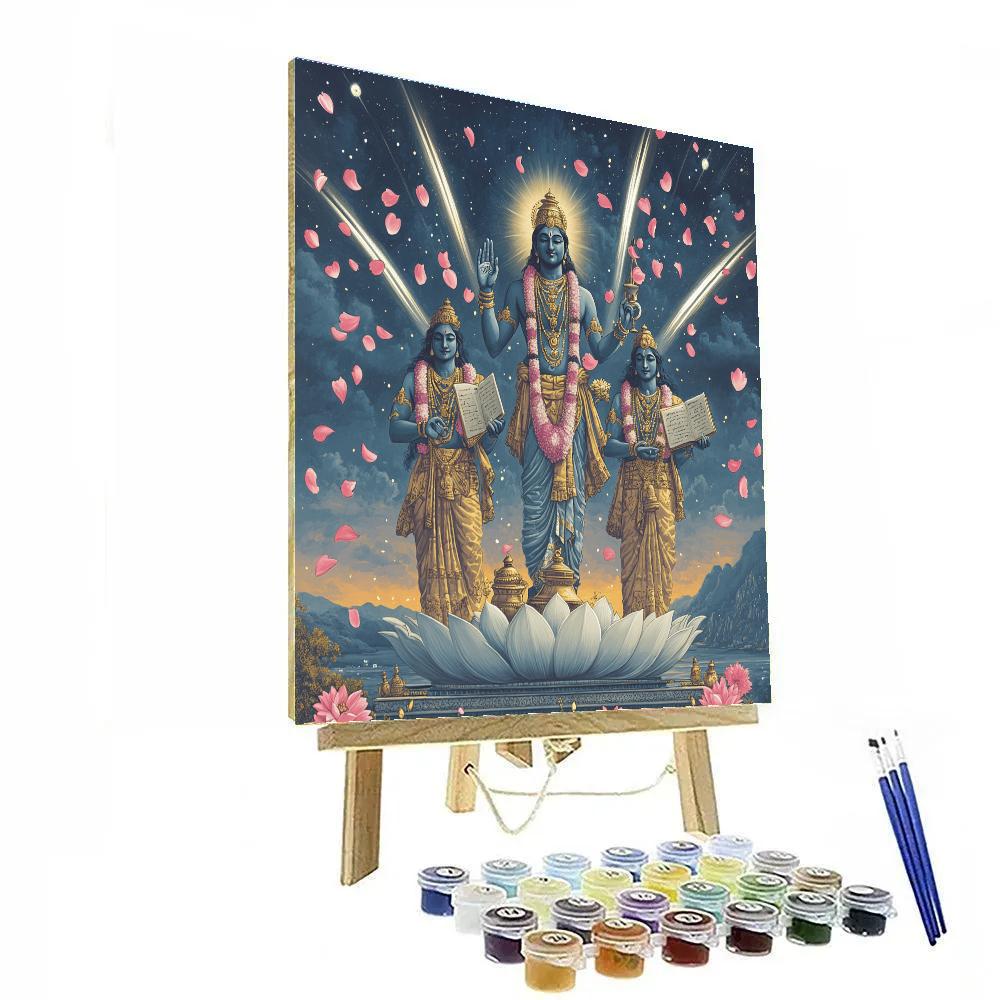 Brahma Rain Of Comet Petals DIY paint by numbers