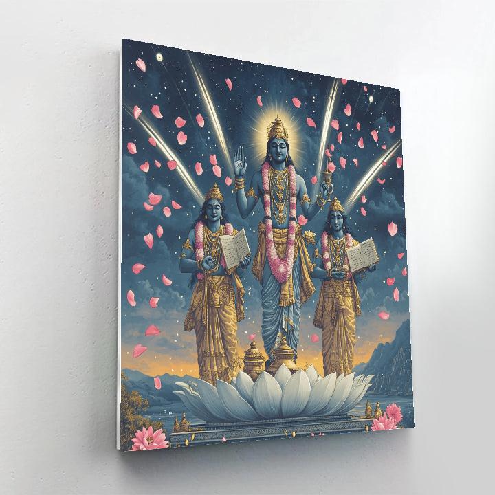 Brahma Rain Of Comet Petals DIY paint by numbers