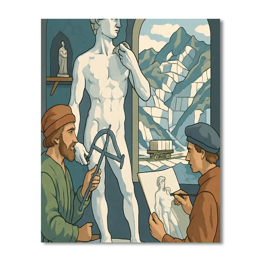 Marble Workshop Legends Of Italy paint by number