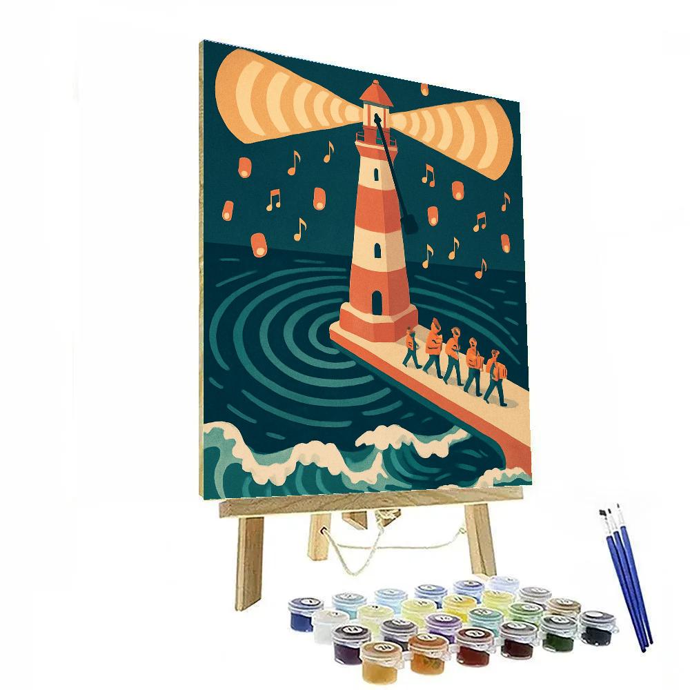 Kinetic Music Lighthouse Parade DIY paint by numbers