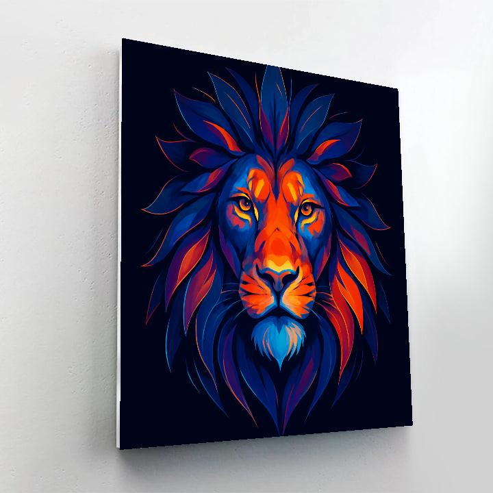 Prismatic Crown Lion DIY paint by numbers