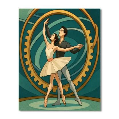 Ballet Starlit Orrery Pas De Deux Painting by numbers kit
