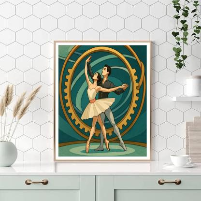 Ballet Starlit Orrery Pas De Deux Painting by numbers kit