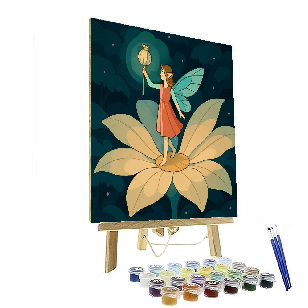 Lantern Bloom Fairy Procession paint by number