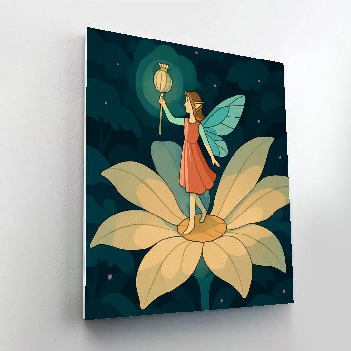 Lantern Bloom Fairy Procession paint by number