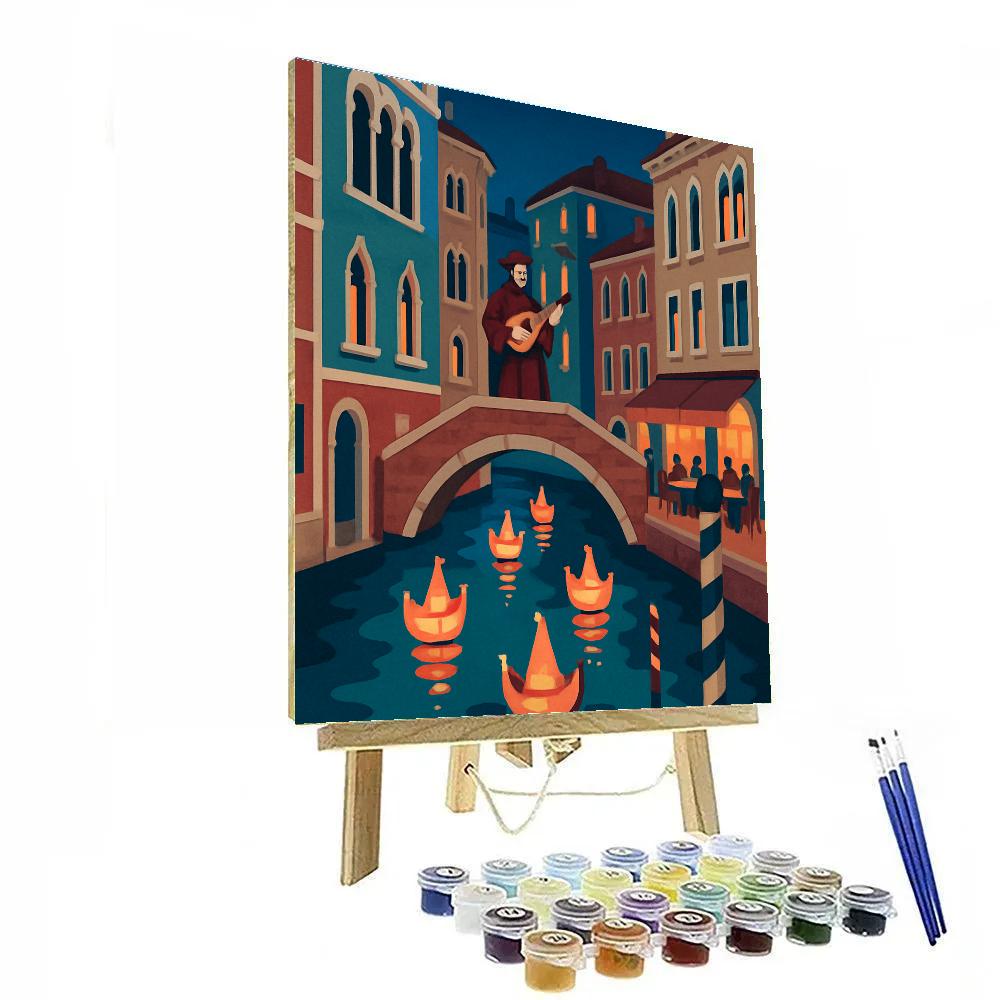 Lantern Festival In Venice With Italy Twilight paint by number