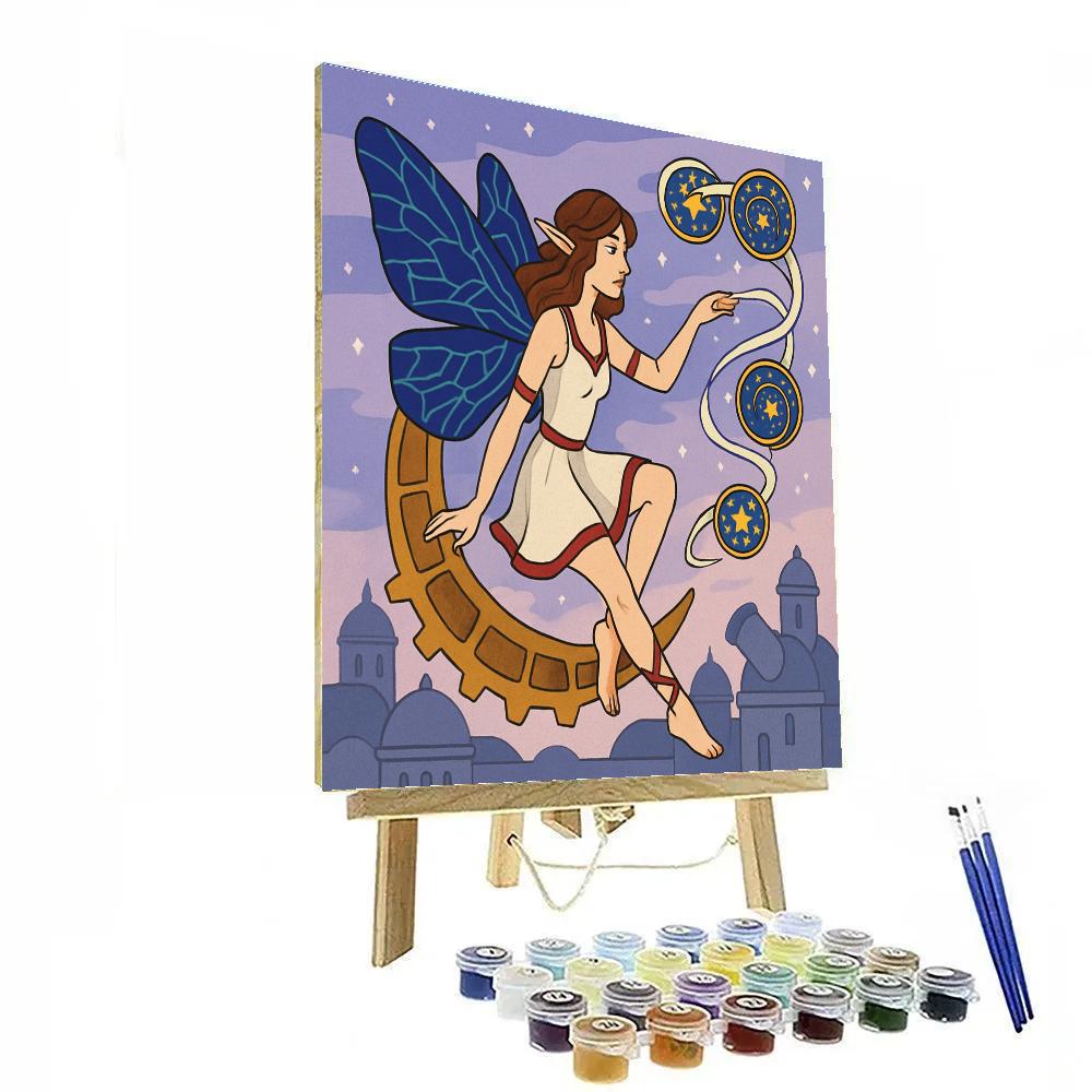 Clockwork Orrery With Fairy Guide paint by number