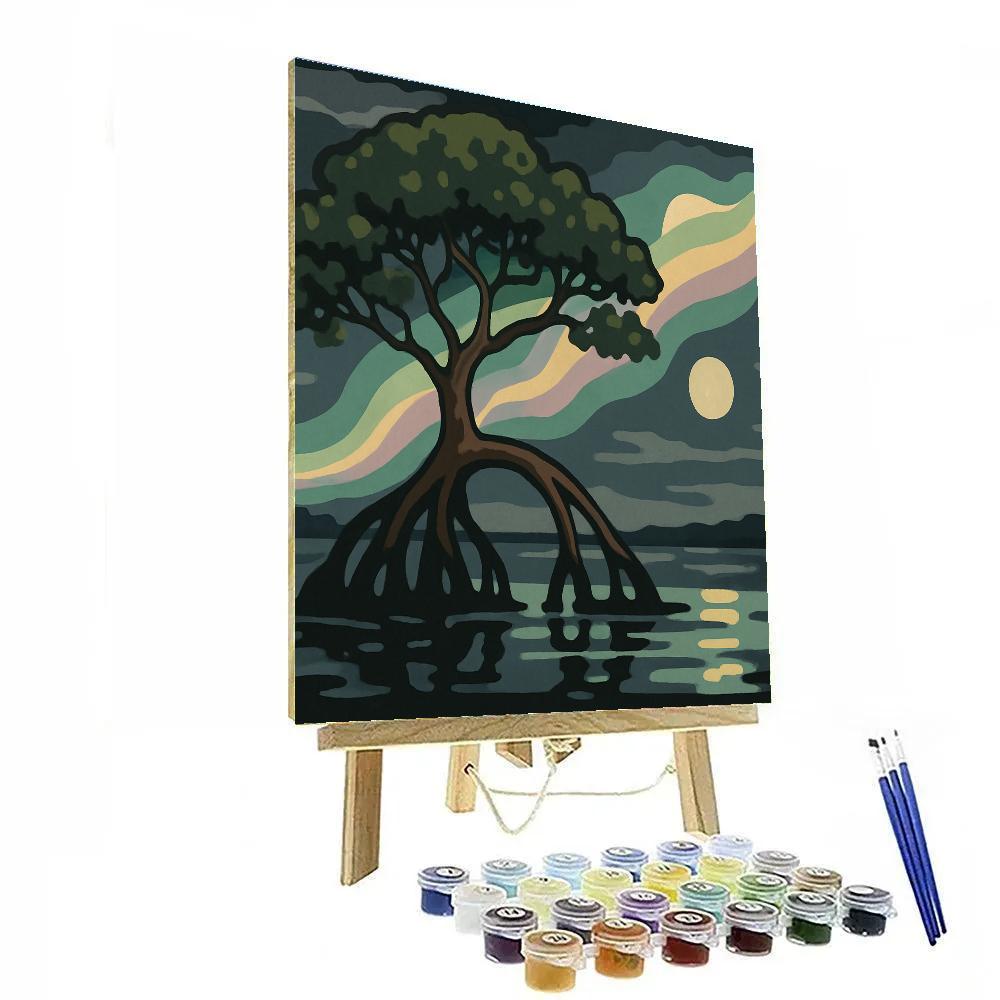 Aurora Threaded Mangrove Tree DIY paint by numbers