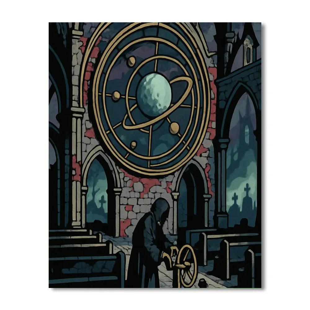 Cathedral Orrery In Gothic Twilight painting number kit