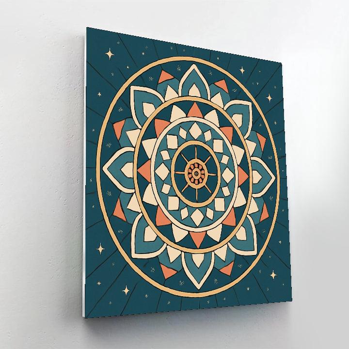 Clockwork Mandala Of Floating Tessellations paint by numbers