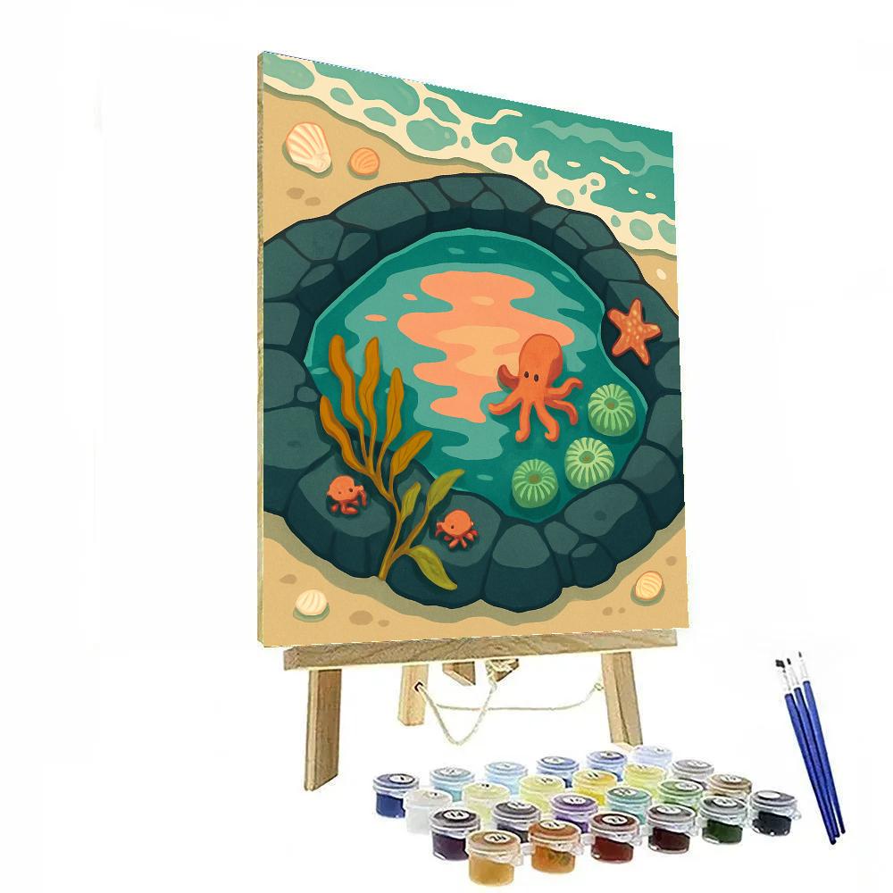 Tide Pool Observatory With Ocean Reflections DIY paint by numbers