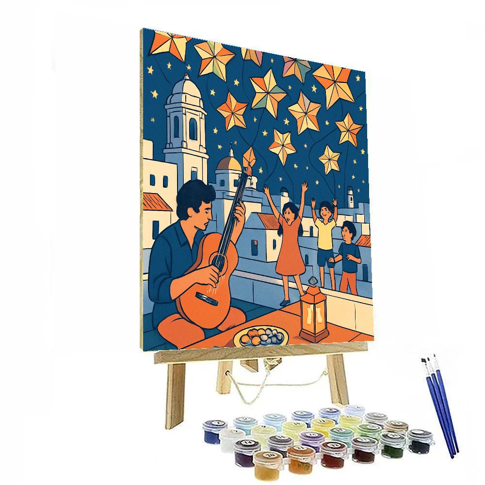 Midnight Kite Mosaic In Spain painting number kit