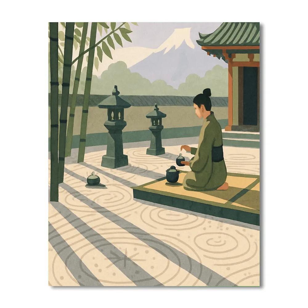 Bamboo Shadow Garden Japan Hyphenated Serenity Paint by numbers kits