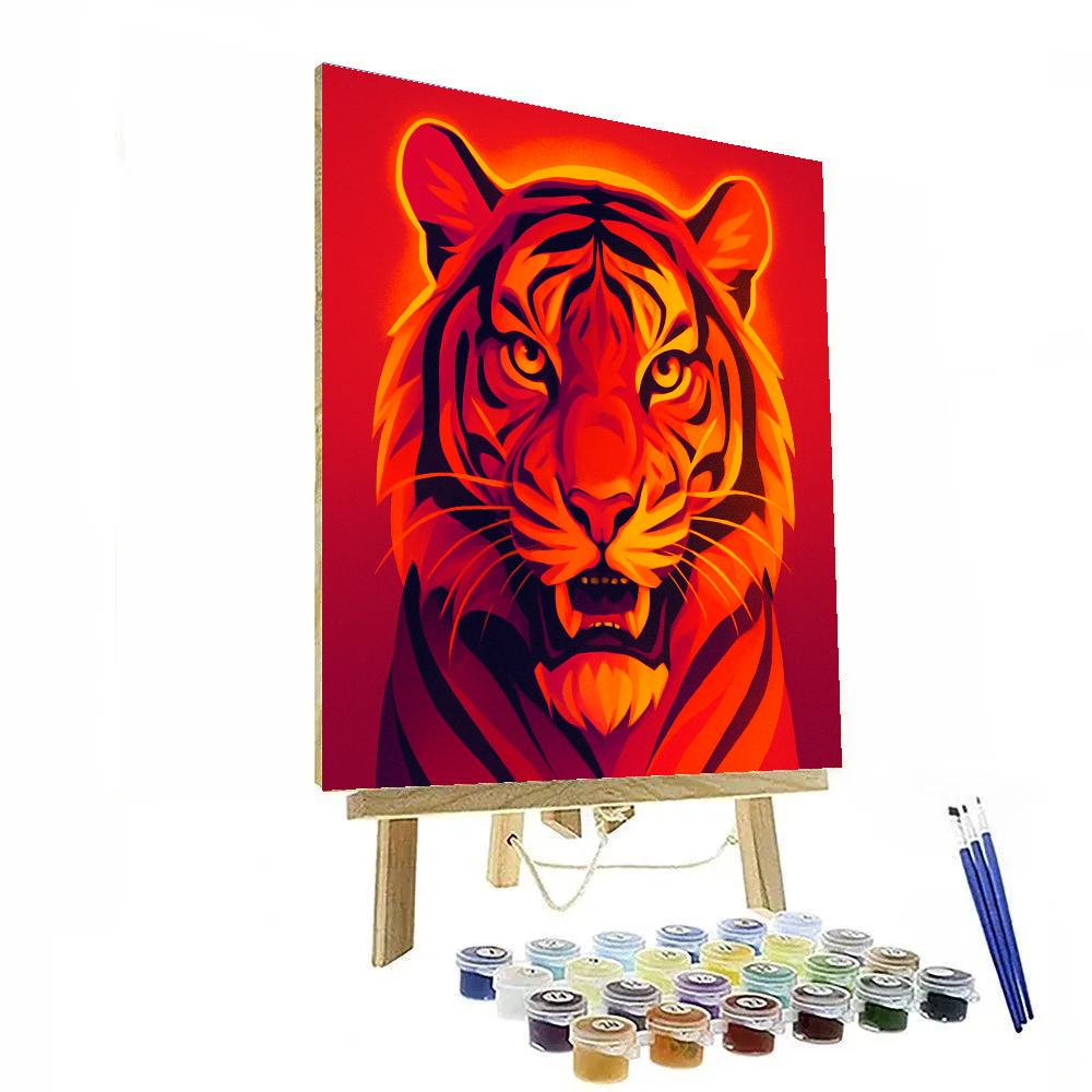 Sunset Rift Tiger DIY paint by numbers