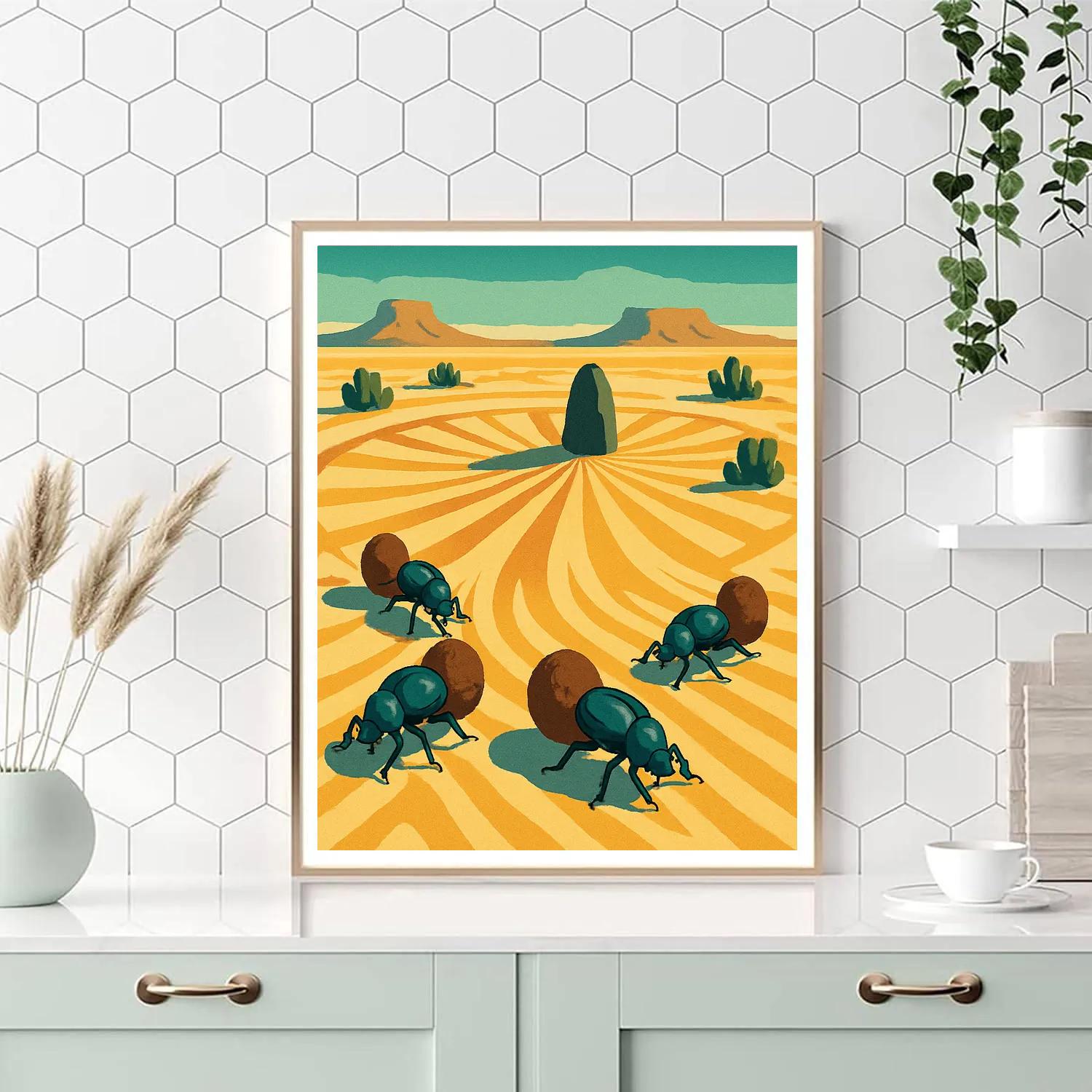 Sundial Caravan In Desert Light paint by color