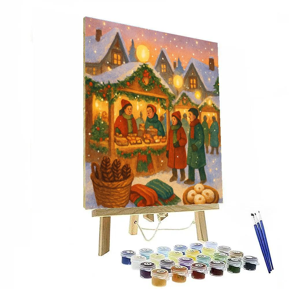 Holiday Market Of Floating Lantern Orbs paint by color