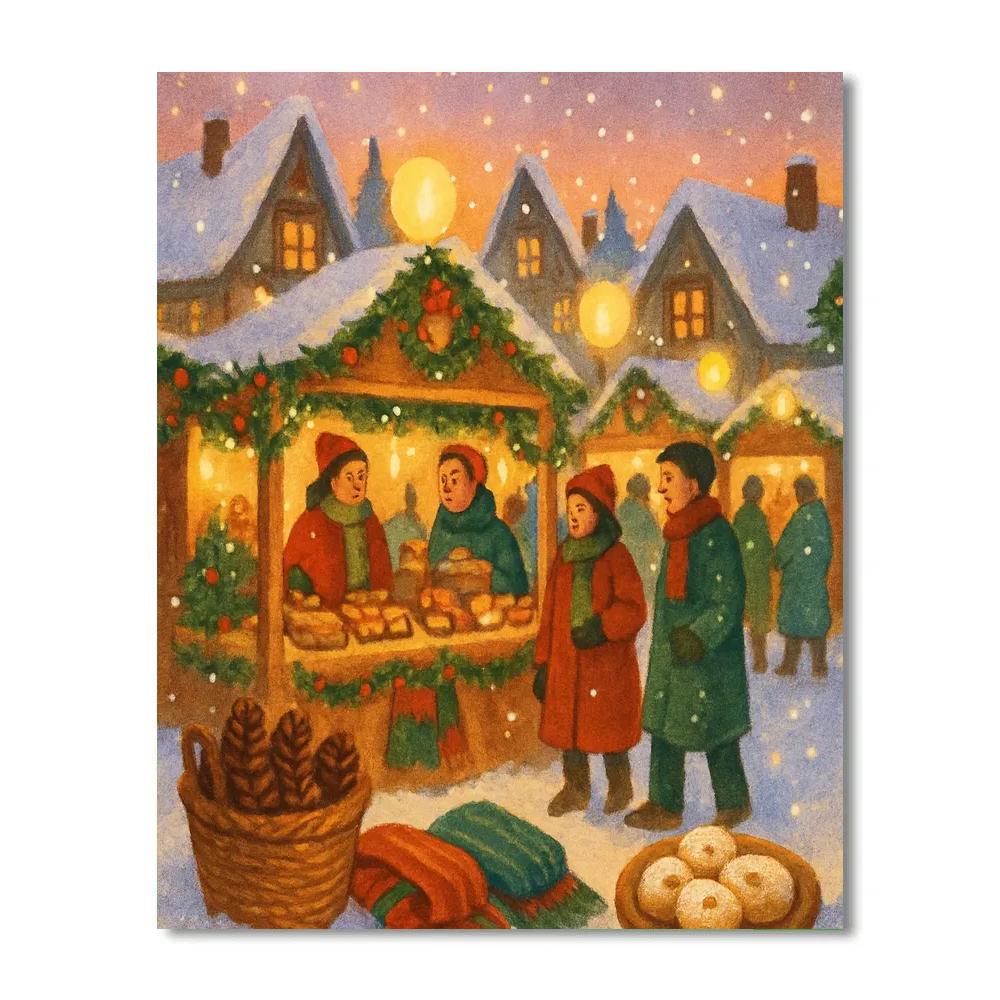 Holiday Market Of Floating Lantern Orbs paint by color