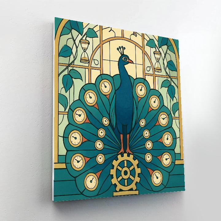 Clockwork Garden Peacock Reverie Numbered painting kits