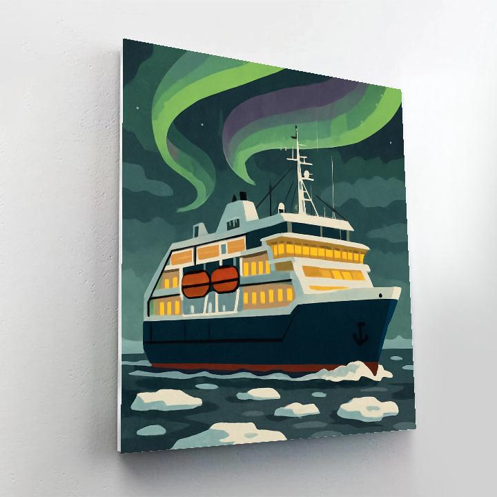 Aurora Passage With Ship Interior Number painting