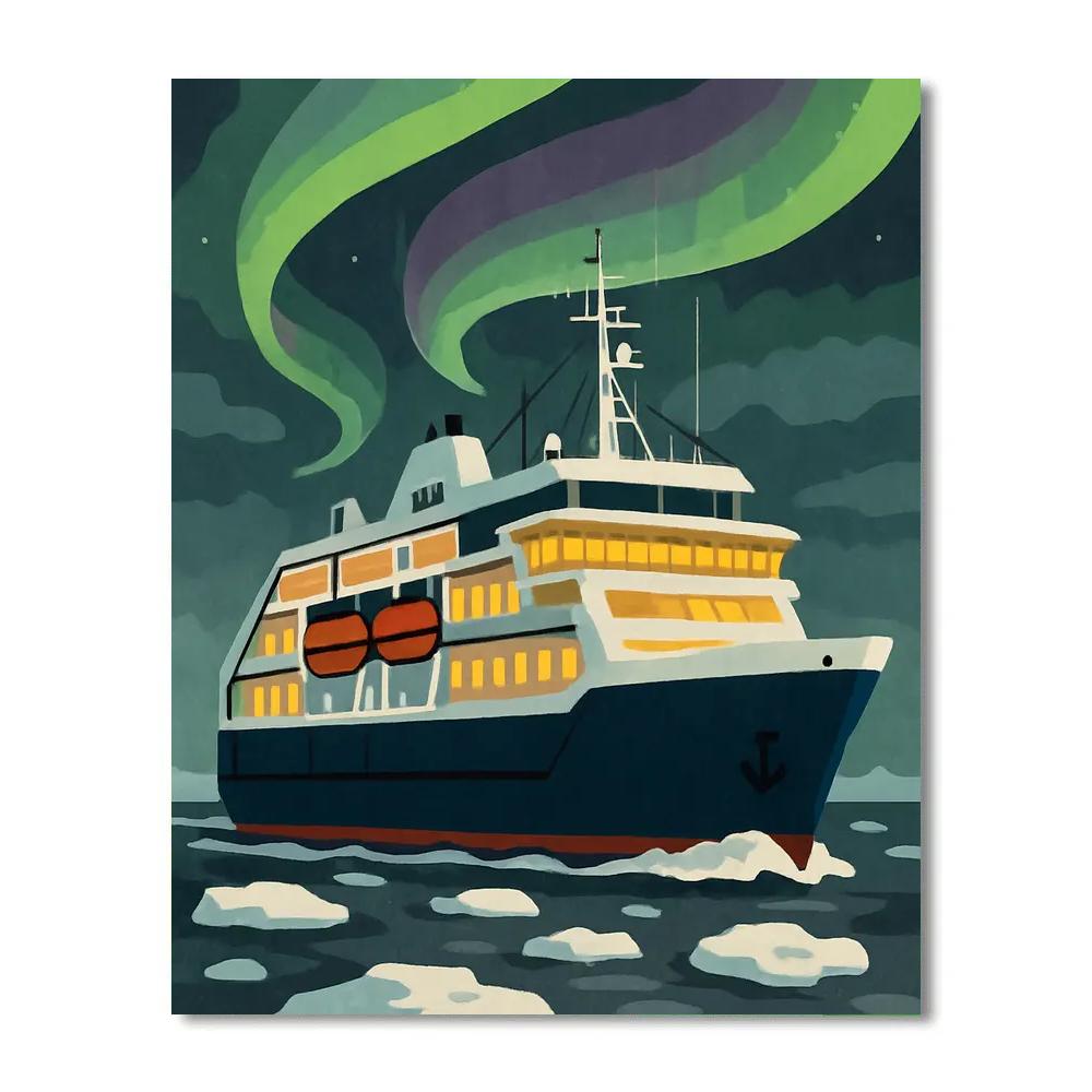 Aurora Passage With Ship Interior Number painting
