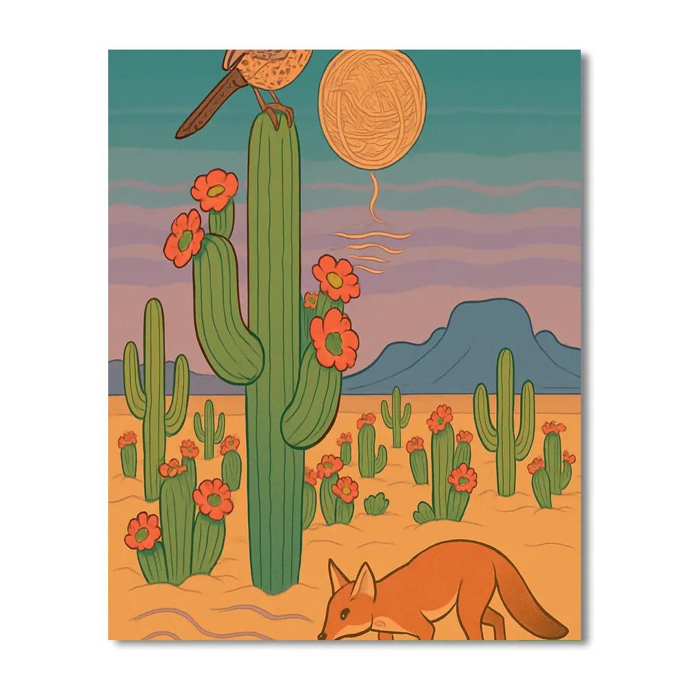 Desert Crafted Mirage Orchard Number painting