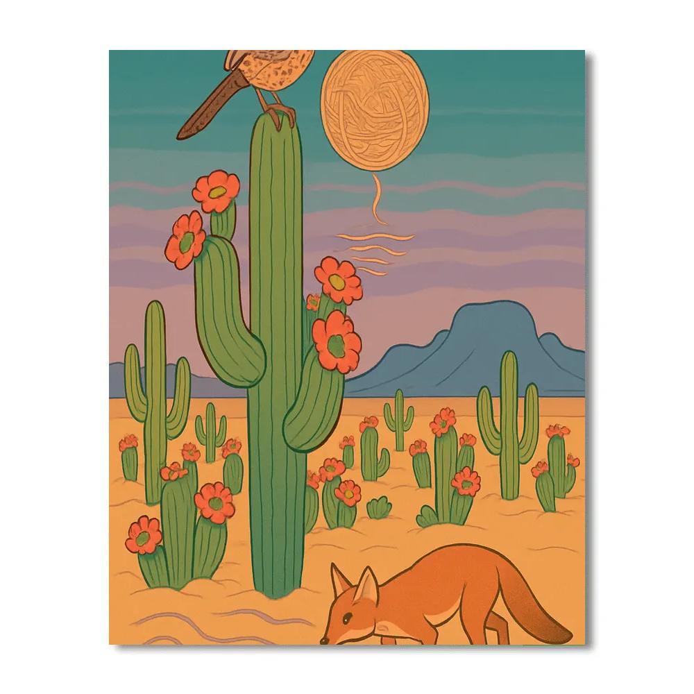 Desert Crafted Mirage Orchard Number painting